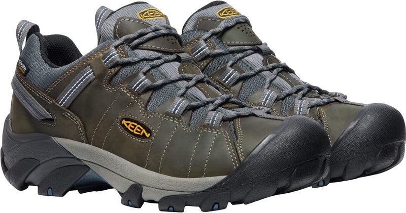KEEN Men's Targhee 2 Low Height Waterproof Hiking Shoes,Gargoyle/Midnight Navy,11 - Image 3