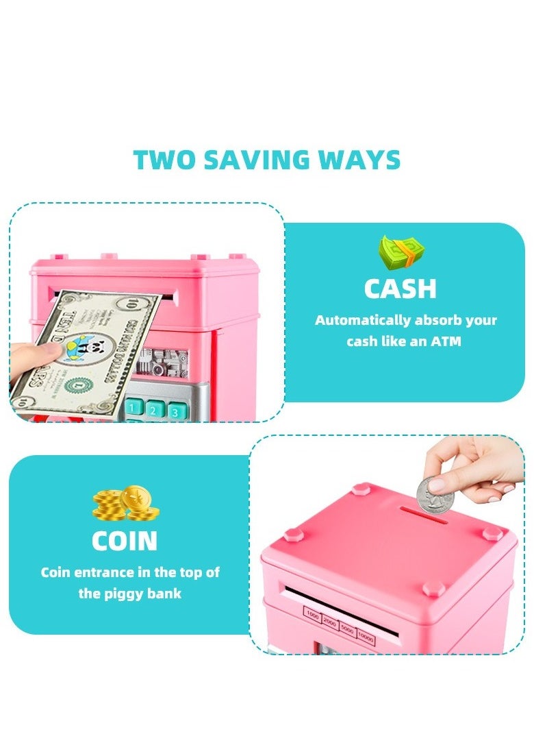 Generic - Electronic Password Protected Atm Piggy Bank Durable Sturdy Unique Detailed Design Gold (13 x 13 x 19 cm) - Image 1