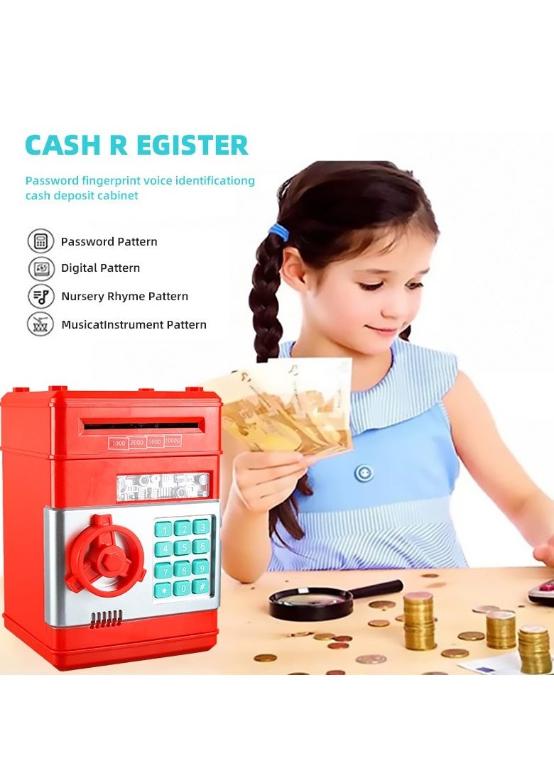 Generic - Electronic Password Protected Atm Piggy Bank Durable Sturdy Unique Detailed Design Gold (13 x 13 x 19 cm) - Image 1