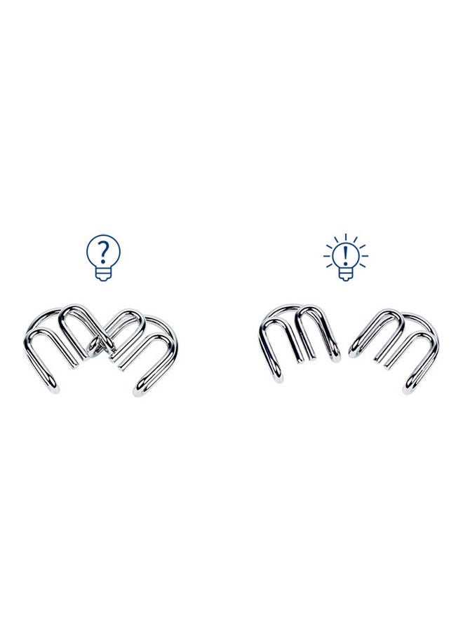 8-Piece Brain Teaser Puzzle Ring Set - Image 5