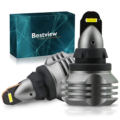 Bestview أفضل عرض مصباح LED محدث 912 921 T15 للإضاءة الخلفية، 6000 لومن ساطع W16W لمصابيح الإضاءة الخلفية، خالية من أخطاء CANBUS للسيارات والشاحنات، ساطع عالي 6000K أبيض (عبوة من 2) - Image 1