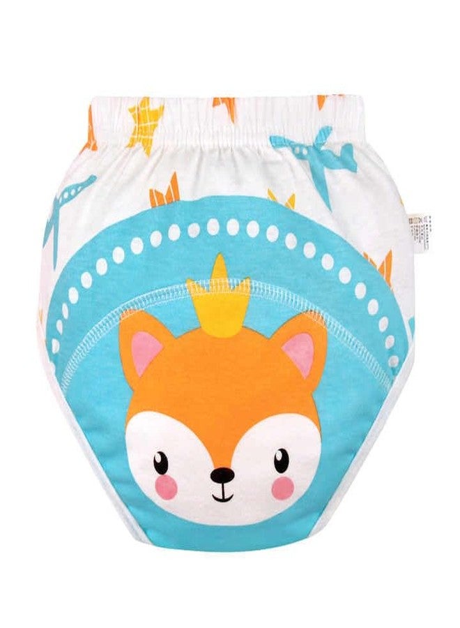 Baby Cute Animal Print Reusable Cloth Diapers Nappies Toddlers Single Layers Cotton Leak Guard Washed Diapers Panties Pack of 2 (L) (9-14 kg). Can Absorb upto 1 Pee Max. - Image 2