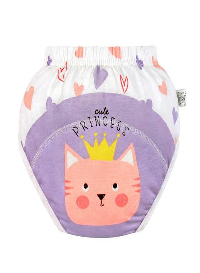 Baby Cute Animal Print Reusable Cloth Diapers Nappies Toddlers Single Layers Cotton Leak Guard Washed Diapers Panties Pack of 2 (L) (9-14 kg). Can Absorb upto 1 Pee Max. - Image 3