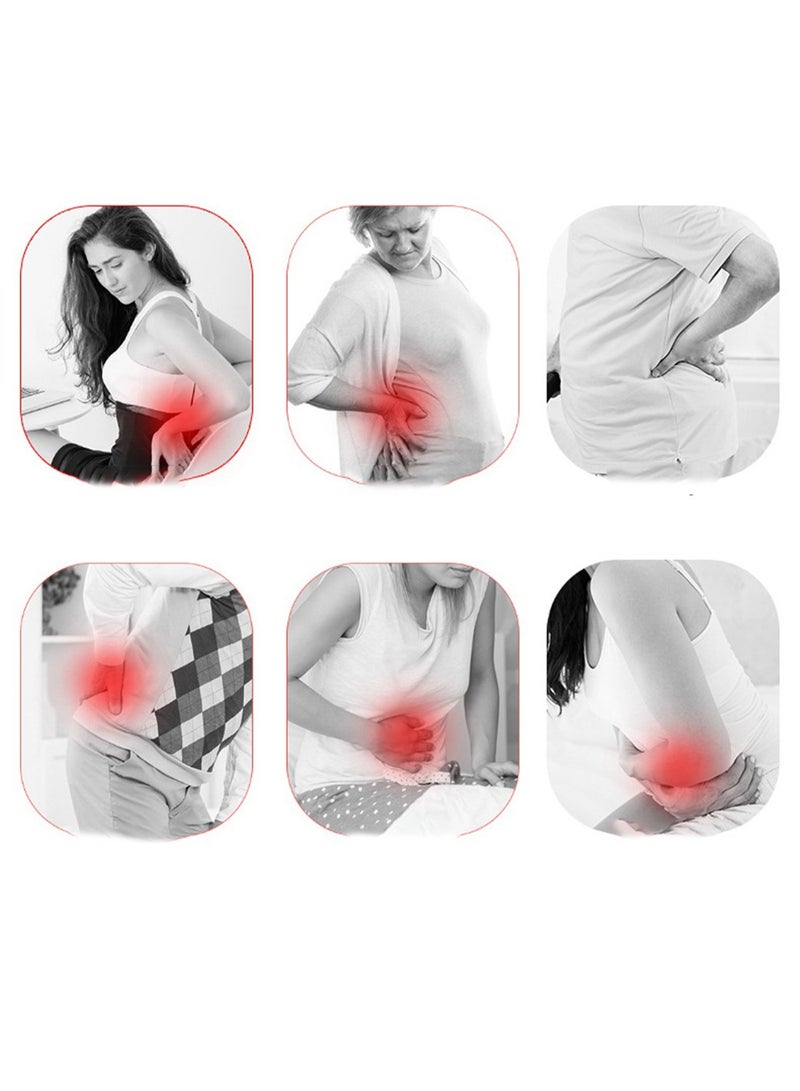 Loquat Waist Massager Belly Massager with Remote Control for Stomach Pain Back Lower Massager with Vibration Massage with USB Charging - Image 2