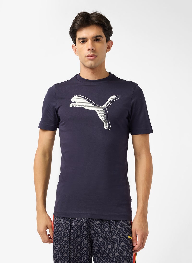 بوما تيشيرت بشعار قطة جرافيك - Image 1