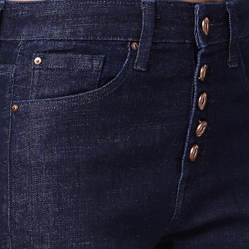 Spykar Mid Rise Bootcut Blue Jeans for Women (Size: 30)-WDYNR1BD182-Raw Blue - Image 5