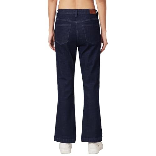 Spykar Mid Rise Bootcut Blue Jeans for Women (Size: 30)-WDYNR1BD182-Raw Blue - Image 3