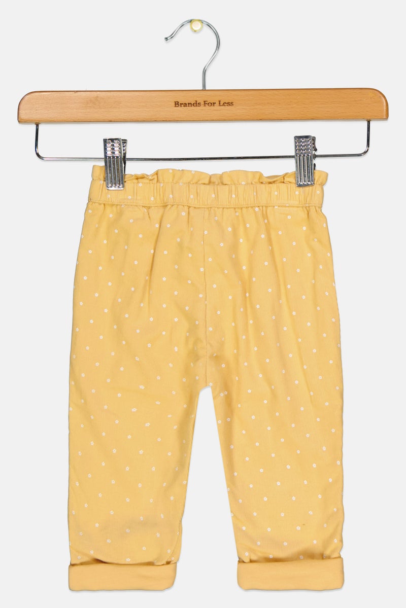 mothercare سروال بنات toddlers بنقشة البولكا دوت، خردل - Image 2