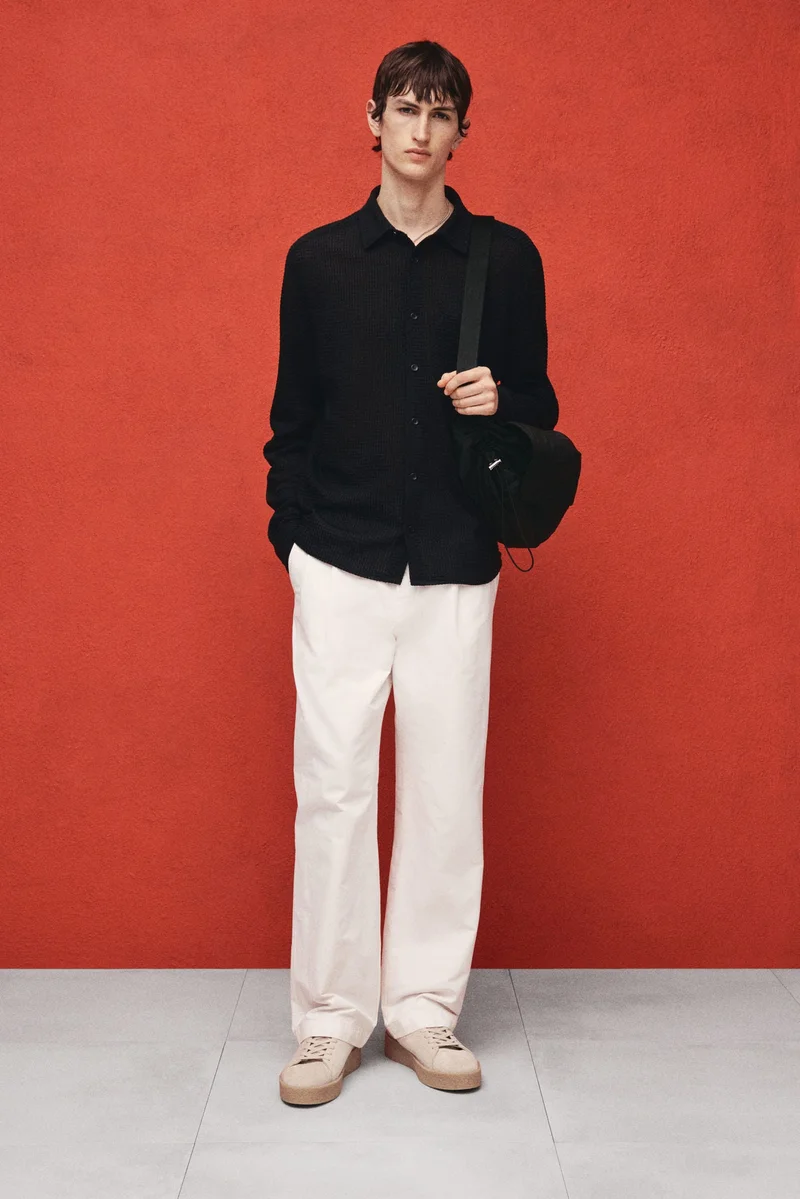 H&M Regular Fit Waffled shirt