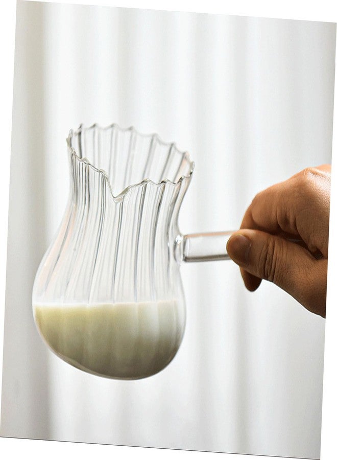 IMIKEYA Milk Cup Turkish Coffee Maker Tea Milk Espresso Creamer Housewarming Butter Melting Pot Beverage Serveware Coffee Pitcher Mug Frother Cup Pull Flower Vintage Glass - Image 2