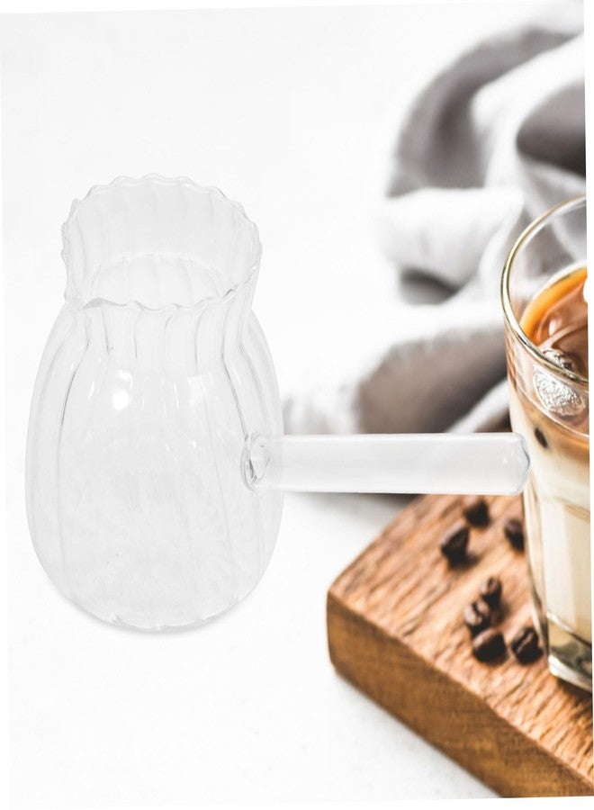 IMIKEYA Milk Cup Turkish Coffee Maker Tea Milk Espresso Creamer Housewarming Butter Melting Pot Beverage Serveware Coffee Pitcher Mug Frother Cup Pull Flower Vintage Glass - Image 3