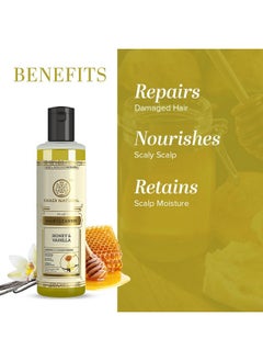 Khadi Natural Honey & Vanilla Hair Shampoo | Herbal Shampoo For Soft Hair | Shampoo For Hair Growth | Anti-Dandruff Shampoo | Suitable For All Hair Types | 210 Ml  - Image 2