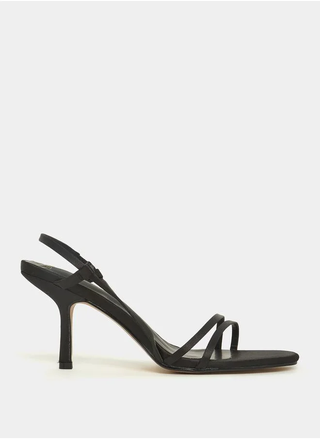 ستايلي Double Strap Sling Back Stiletto Heel Sandal