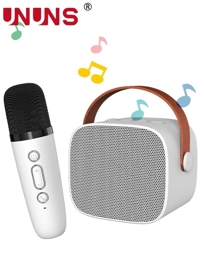 UNUNS Karaoke Machine With Wireless Microphone,Mini Wireless Karaoke Machine For Adults And Kids,With 1 Wireless Microphones PA Speaker System For Indoor Outdoor Party,Family Party Singing  - Image 1