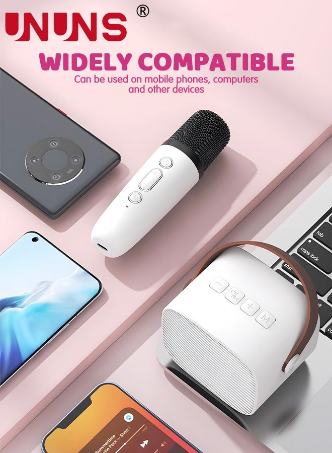 UNUNS Karaoke Machine With Wireless Microphone,Mini Wireless Karaoke Machine For Adults And Kids,With 1 Wireless Microphones PA Speaker System For Indoor Outdoor Party,Family Party Singing  - Image 5
