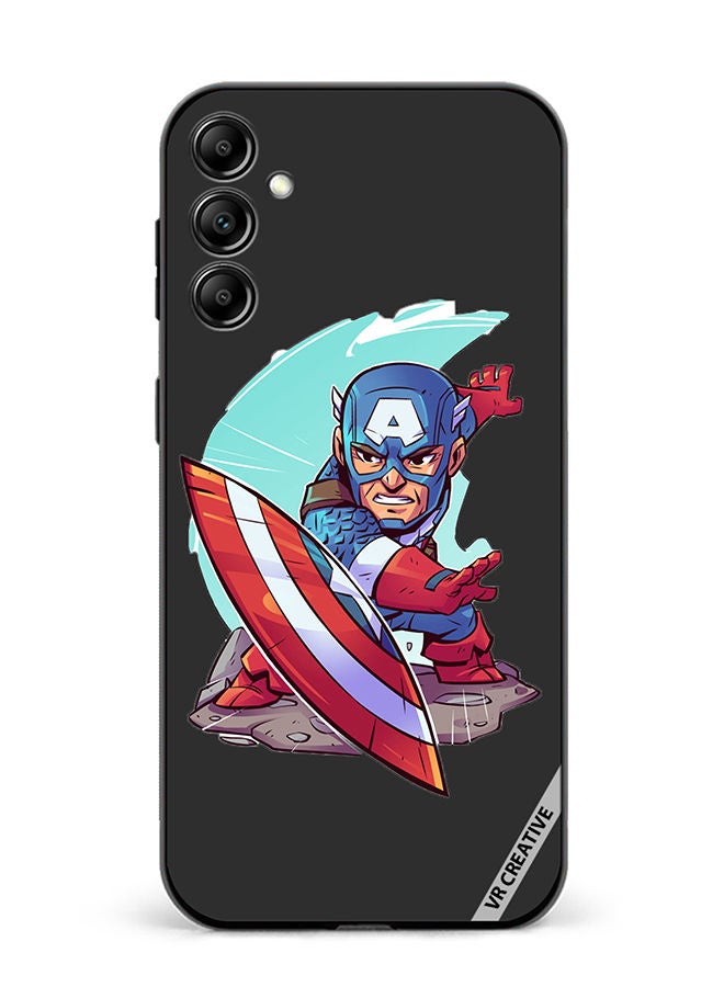 VR CREATIVE Protective Case Cover For Samsung Galaxy A34 Superhero Captain America Design Multicolour - Image 1