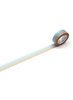 MT mt Washi Masking Tape, 15mm x 7 mtrs Shade - pop dot Blue, (Pack of 1)  - Image 1