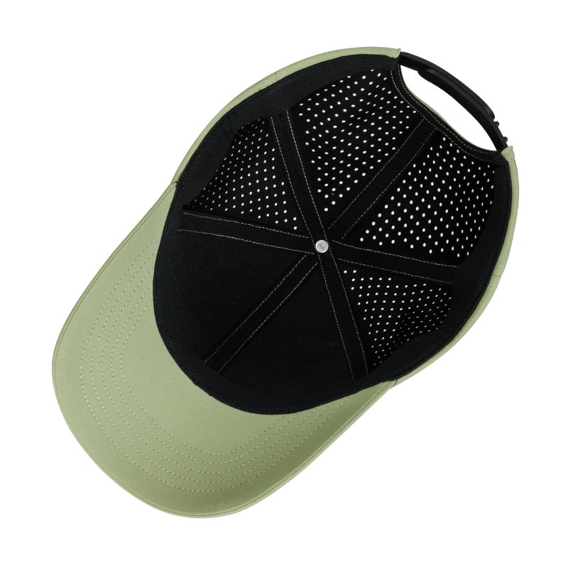 VOBOOM Men Quick Dry Baseball Cap Laser Cut Mesh Ball Curved Brim Snapback Hat (Green) - Image 5