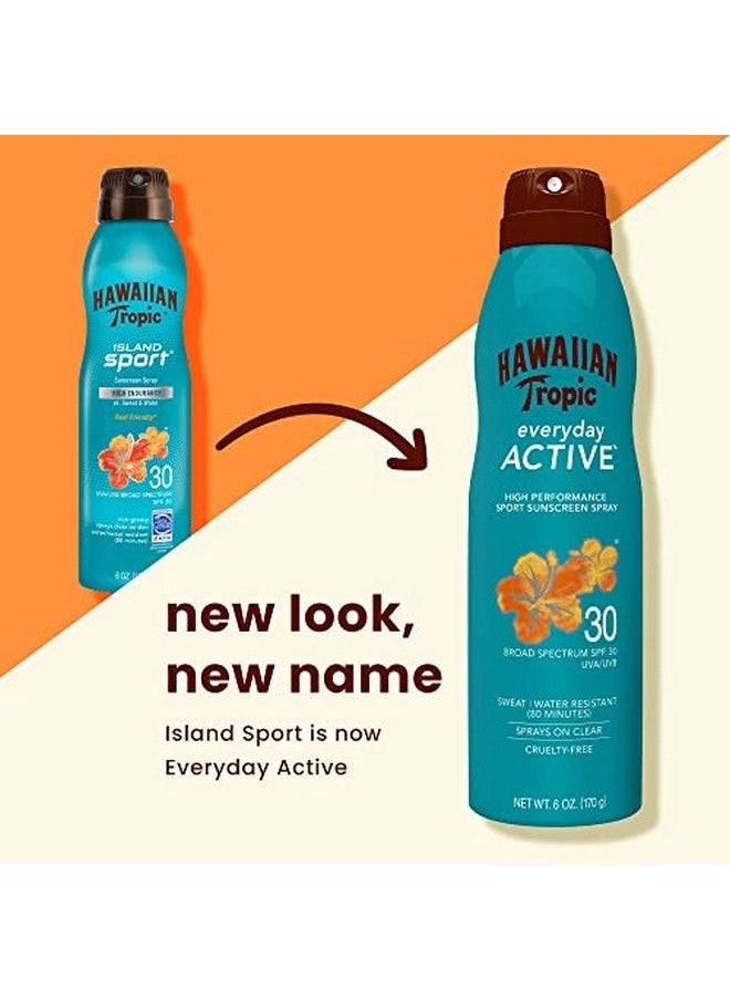 Hawaiian Tropic بخاخ واقي من الشمس للاستخدام اليومي بعامل حماية من الشمس 30، عبوة مزدوجة سعة 6 أونصات  - Image 3