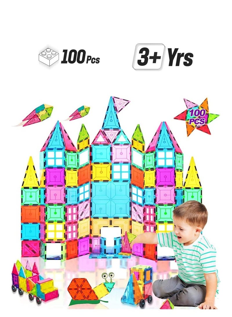 Cordova 100 PCs Magnetic Building Blocks Educational Toys  - Image 1
