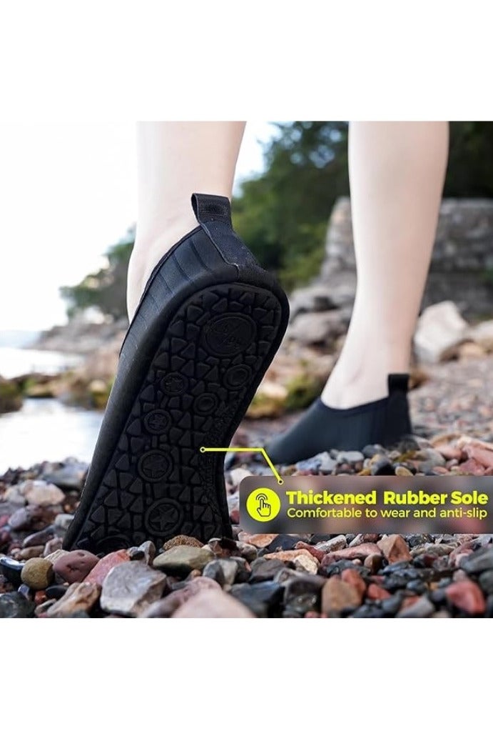 انسجام أحذية مائية للنساء والرجال والأطفال، جوارب مائية سريعة الجفاف بدون رباط، أحذية سباحة وشاطئ للغطس وركوب الأمواج والتجديف بالكاياك والمشي على الشاطئ واليوغا - Image 3