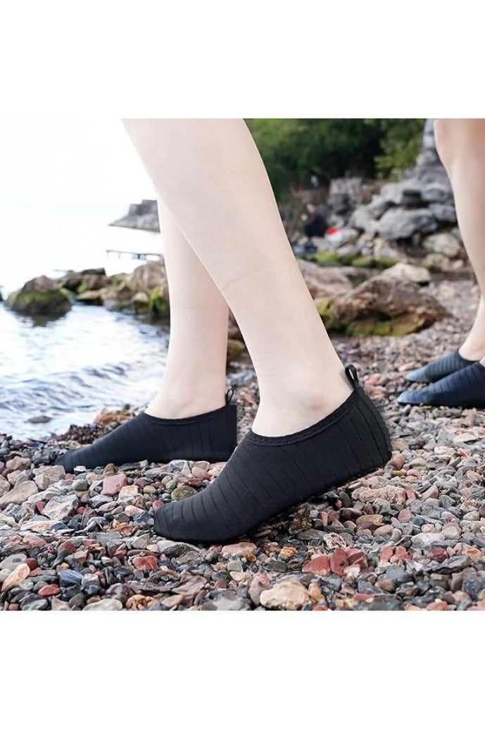 انسجام أحذية مائية للنساء والرجال والأطفال، جوارب مائية سريعة الجفاف بدون رباط، أحذية سباحة وشاطئ للغطس وركوب الأمواج والتجديف بالكاياك والمشي على الشاطئ واليوغا - Image 2