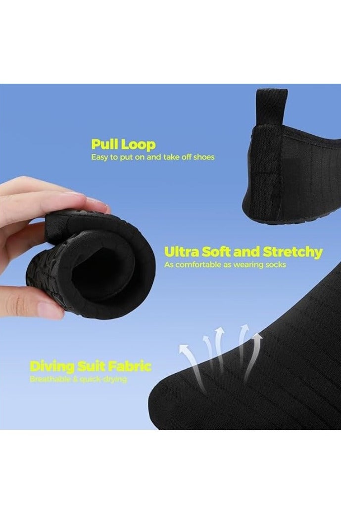 انسجام أحذية مائية للنساء والرجال والأطفال، جوارب مائية سريعة الجفاف بدون رباط، أحذية سباحة وشاطئ للغطس وركوب الأمواج والتجديف بالكاياك والمشي على الشاطئ واليوغا - Image 4