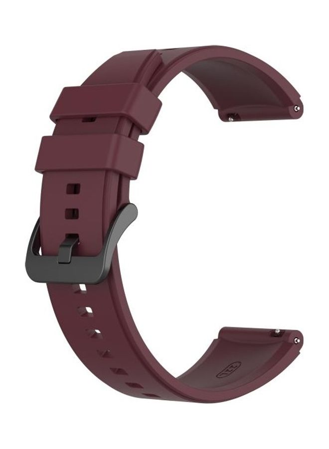NIBEMINENT Silicone Replacement Strap Watchband For Huawei Watch GT2 Pro Wine Red - Image 1