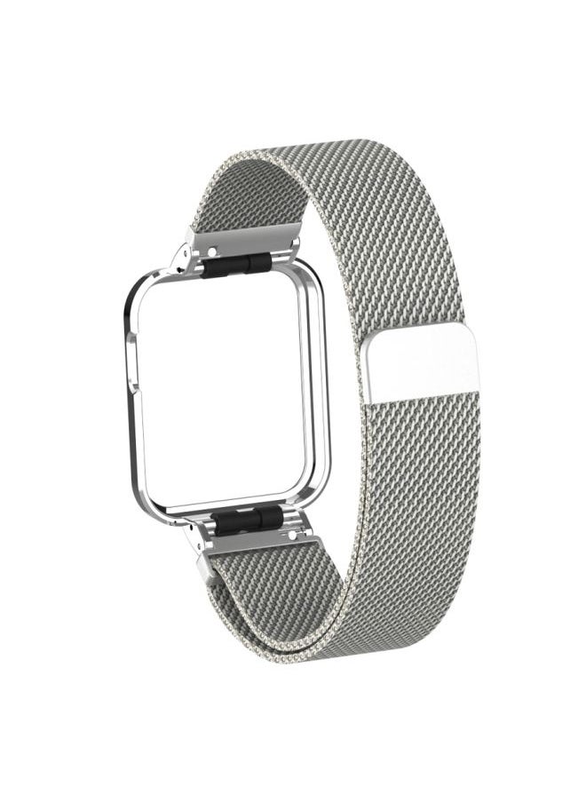 Generic - Replacement Strap For Xiaomi Mi Watch Lite / Redmi Watch Milanese Magnetic Metal Watchband Silver - Image 1