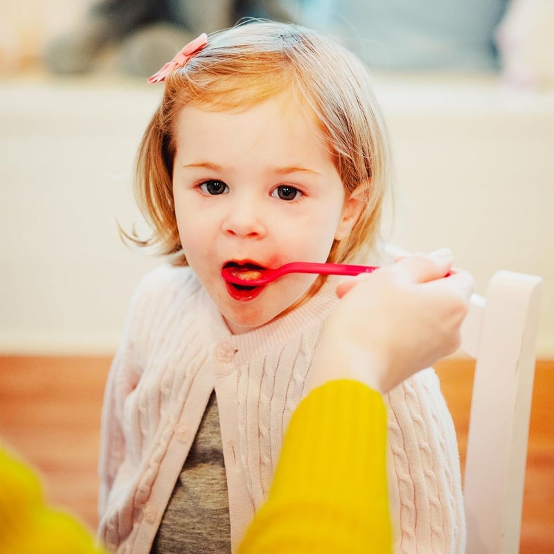 TalkTools Wee Textured Magenta Spoons - Oral Awareness During Feeding | Encourages Lip Closure | Ideal for Therapy | User Friendly Design for Adults and Children | Dishwasher Safe | Food Grade - 6 Pk - Image 4