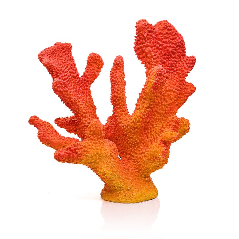 Accessoryway Orange Shades Artificial Beach Coral Coastal Decor Resin Statue Nautical Decorations Hawaiian Beach Home Bedroom Party Centerpieces for Tables82