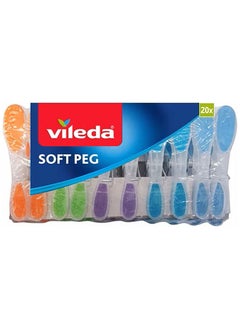 Vileda مشابك ملابس فيليدا سوفت بيغ، قبضة ناعمة، مقاومة للعوامل الجوية - (ألوان متعددة)  - Image 3
