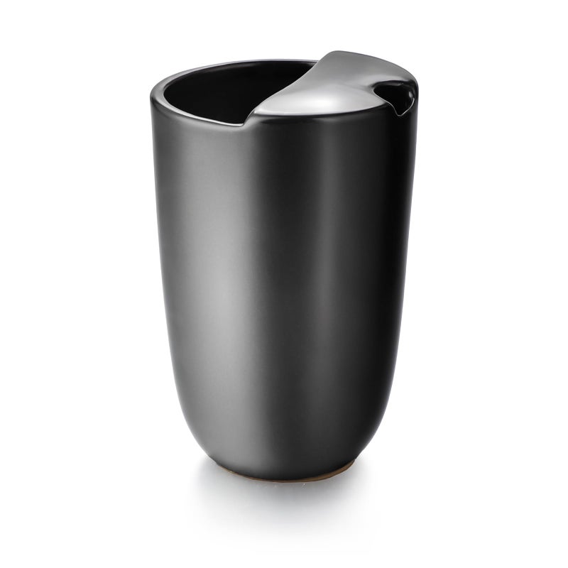 Evannt Yerba Mate Tea Cup Set, Ceramic Mate Tea Cup,9oz Ceramic Cup for Yerba Mate Tea and Mate Infused Drinks (Black) - Image 1