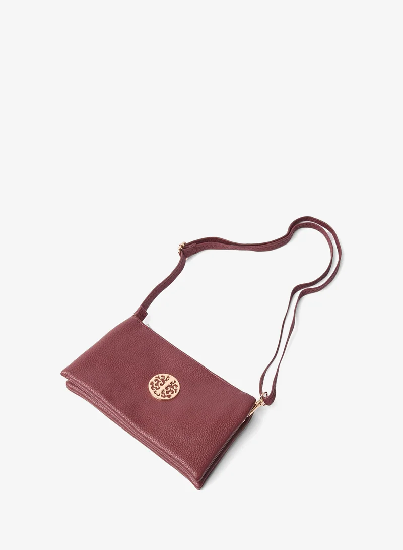 بلو فانيلا Detailed Zip Up Purse