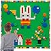 MIMAX Customize Building Block Wall 470 PCS Activity Toys Bricks with Self Adhesive Baseplate 8PCS 20x10 for All Major Brands Art Build On Table Green - Image 2