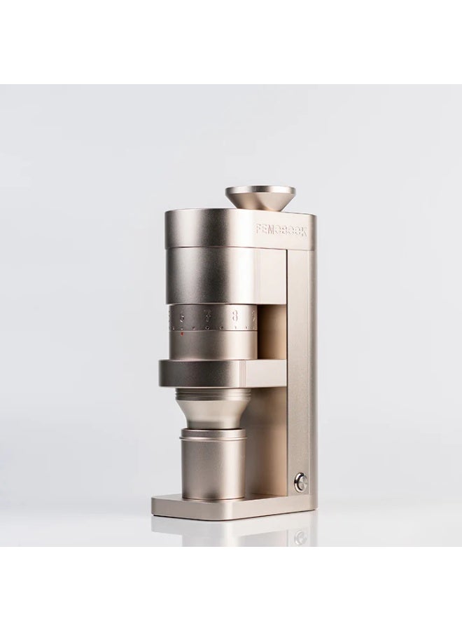 Femobook A68 Electric Coffee Grinder Champagne Gold, 68mm Conical Burr Espresso & Filter Grinder with Stepless Precision Adjustment - Image 1