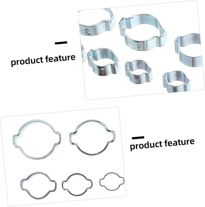 70 Pcs Carbon Steel Double Ear Hose Clamps For Appliance Lines Sealing - Image 5