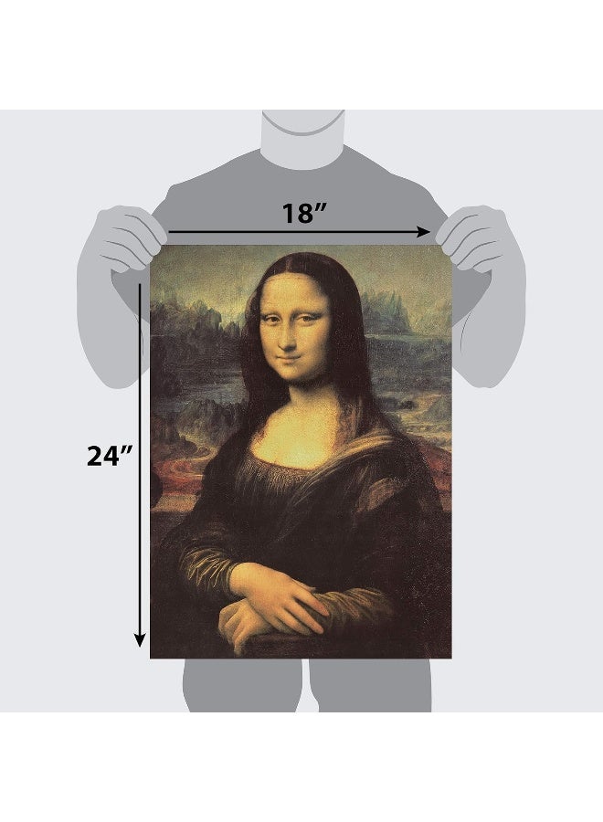 Home Trove Palace Learning 3 Pack - Mona Lisa Poster By Leonardo Da Vinci + Starry Night & Over The Rhone By Vincent Van Gogh - Fine Art Prints (Laminated, 18" X 24")  - Image 2