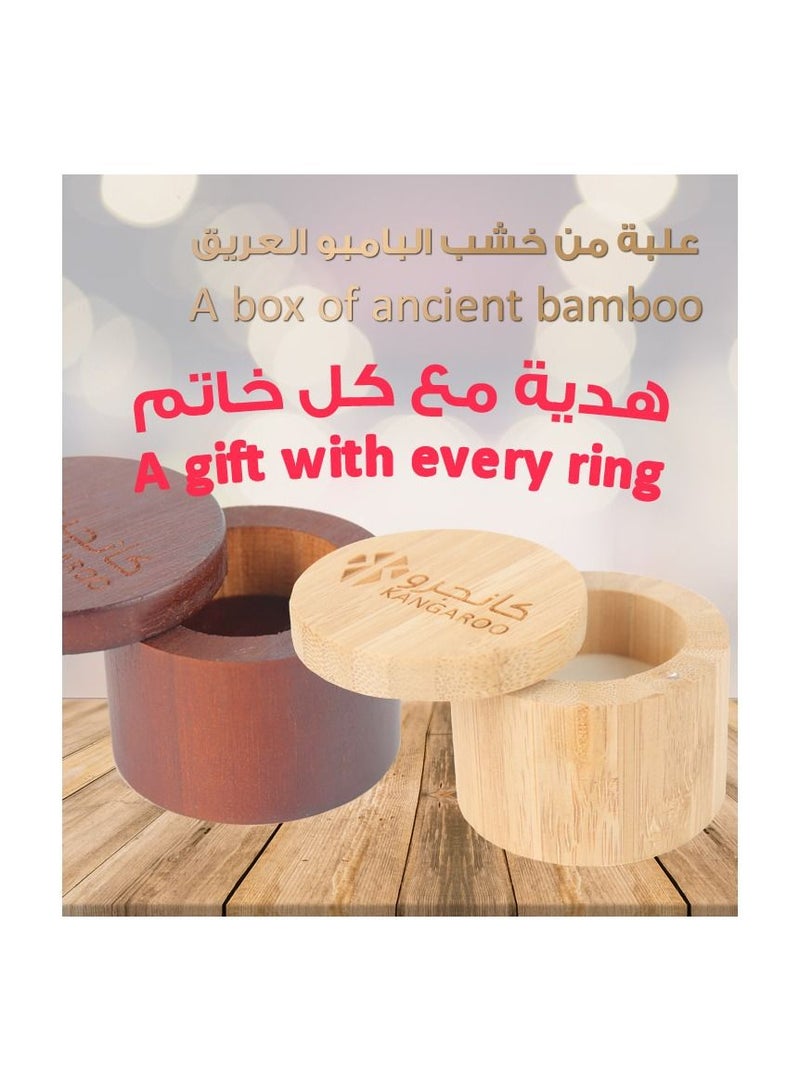 كانجرو خاتم فضه عيار 925 - Image 4