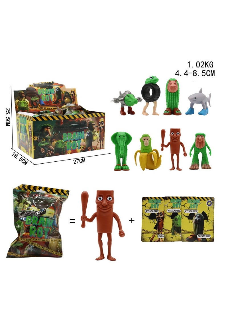 Y&D 24 pcs TungTungSahur Figure Toys For Fans  Series Figures Model Birthday Cake Toppers  - Image 1