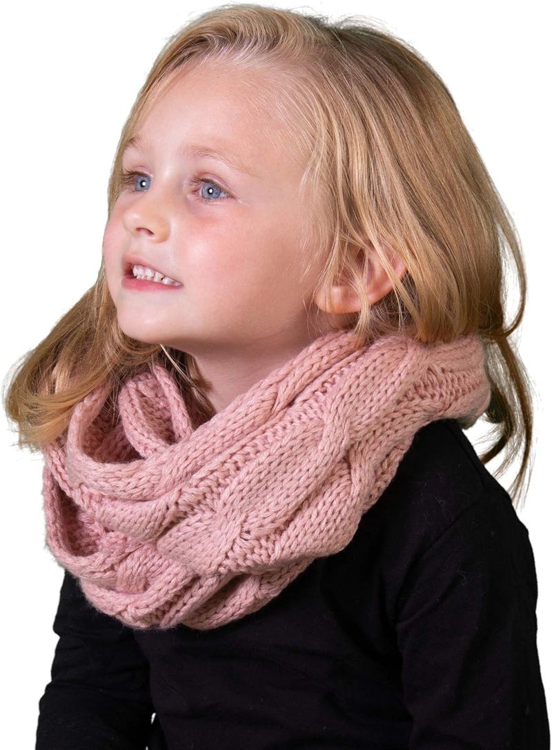 Funky Junque Kids Winter Scarf – Toddler Girl Neck Warmer, Baby Infinity Scarf, Warm Balaclava for Kids, Soft Girls Scarves - Image 4