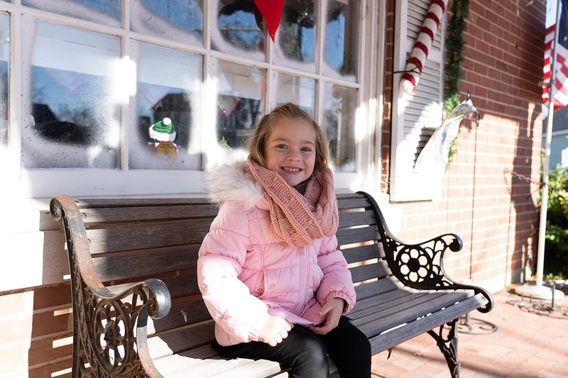 Funky Junque Kids Winter Scarf – Toddler Girl Neck Warmer, Baby Infinity Scarf, Warm Balaclava for Kids, Soft Girls Scarves - Image 3