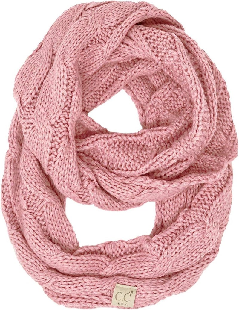 Funky Junque Kids Winter Scarf – Toddler Girl Neck Warmer, Baby Infinity Scarf, Warm Balaclava for Kids, Soft Girls Scarves - Image 1