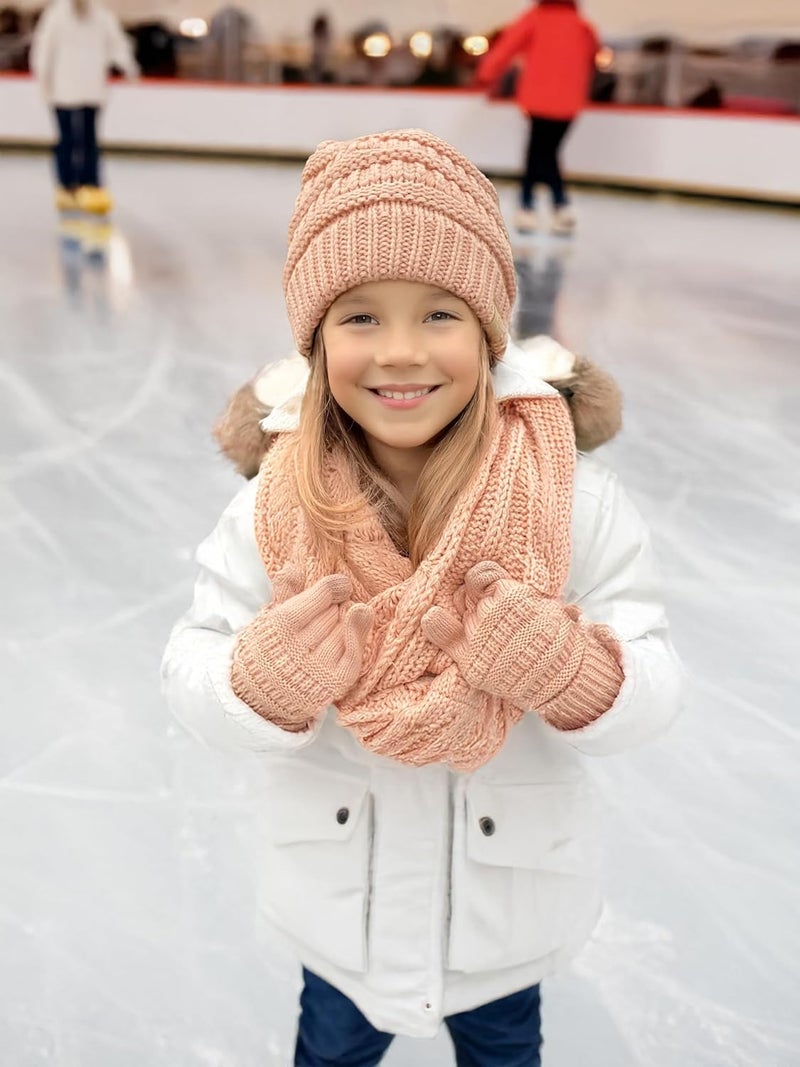 Funky Junque Kids Winter Scarf – Toddler Girl Neck Warmer, Baby Infinity Scarf, Warm Balaclava for Kids, Soft Girls Scarves - Image 2