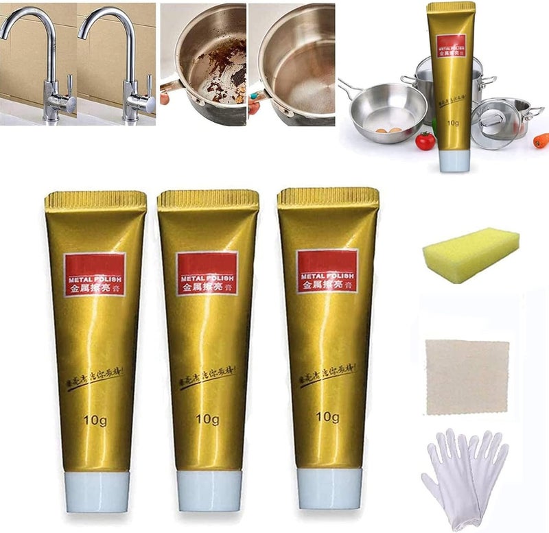 woobles 2022 New Metal Polishing Paste, Fixini All Metal Polish Cream, Ultimate Metal Polish Cream, Markforlove Metal Cleaning Paste, Stainless Steel/Aluminum/Brass Cleaner (3) 3 - Image 1