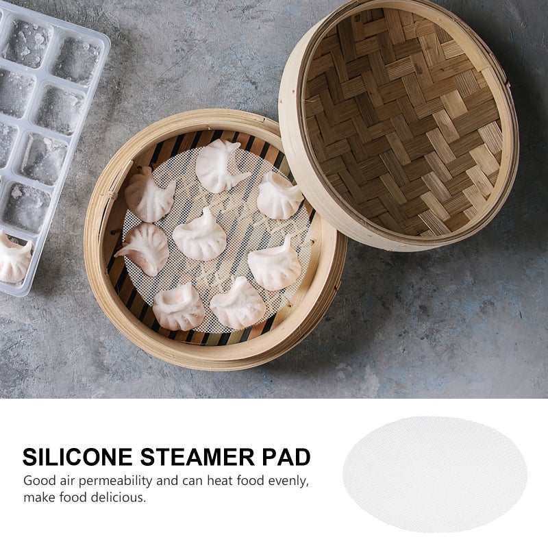 10Pcs Silicone Steamer Liners Kitchen Steamer Pad Anti-skid Steamer Liner Steamer Supply - Image 5