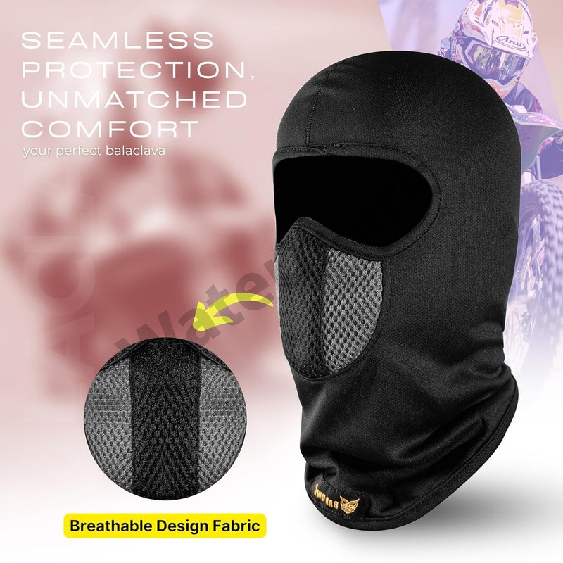 BADOWL Full Face Balaclava for Men & Women - UV Protection, Breathable & Stretchable Fabric, Lightweight & Comfortable, Perfect for Biking, Cycling & Outdoors - Image 2