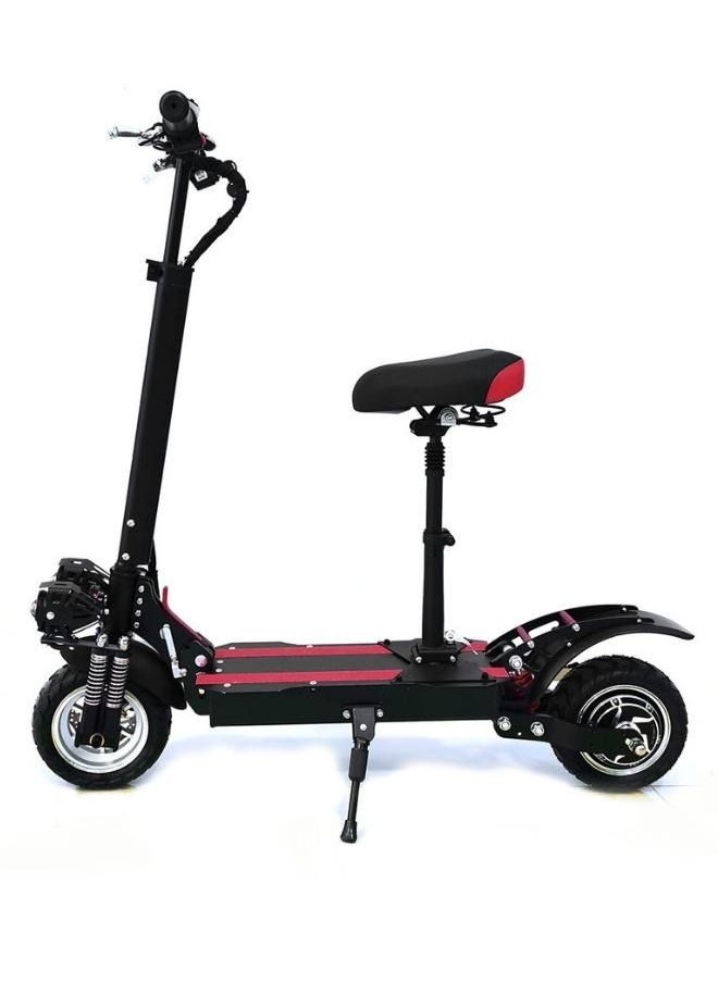 Crony - High configuration Electric Scooter 52V/15AH Brushless Two LED Headlamps Suspension Front Rear Deep tread wear resistant anti slip rubber Off-Road tire 120kg Fast disc brakes front and rear Aluminum Alloy Frame Material E Scooter fast Speed E-Bike Strong Powerful Electric Foldable skateboard High speed - Image 1