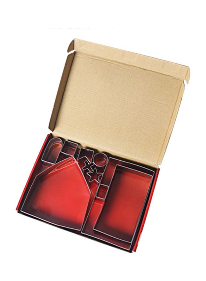 NIBEMINENT 10 Pieces Gingerbread House Pastry silver 25.00 x 3.00 18.20cm - Image 3