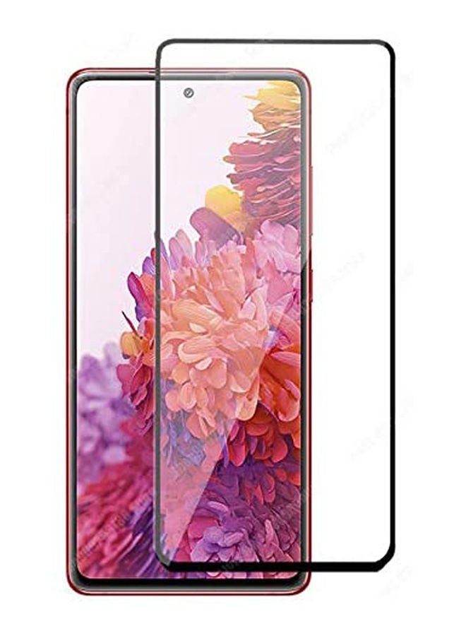 نيبمينينت لاصقة حماية للشاشة بالكامل من الزجاج المقوى بتغطية كاملة لهاتف سامسونج جالاكسي S20 FE بلون أسود شفاف